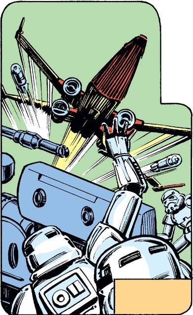 X-wings attacked the stormtroopers.