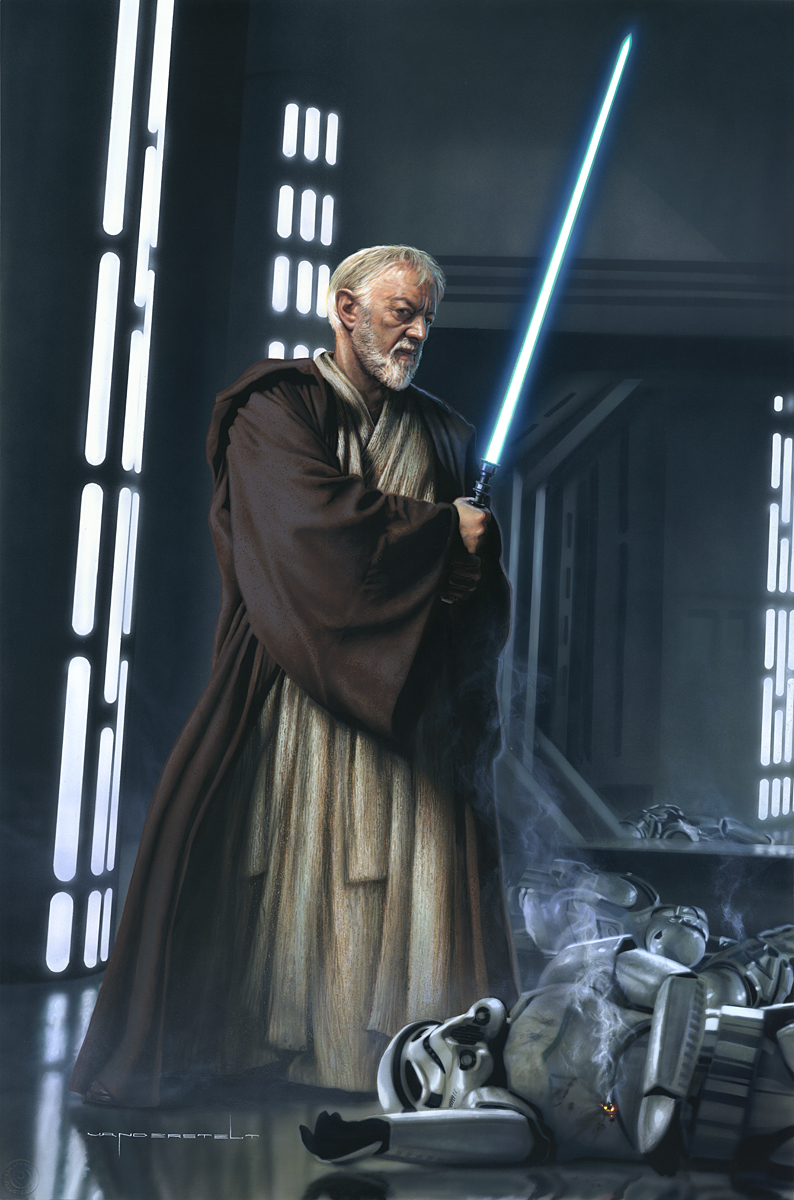 Kenobi leverages his expertise in lightsaber combat on the Death Star.