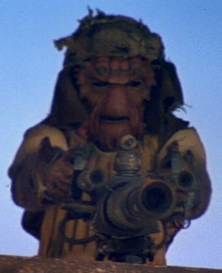 Vizam fired enthusiastically with his turret from the Khetanna, so intent on the weapon that he missed Luke Skywalker scaling the barge.