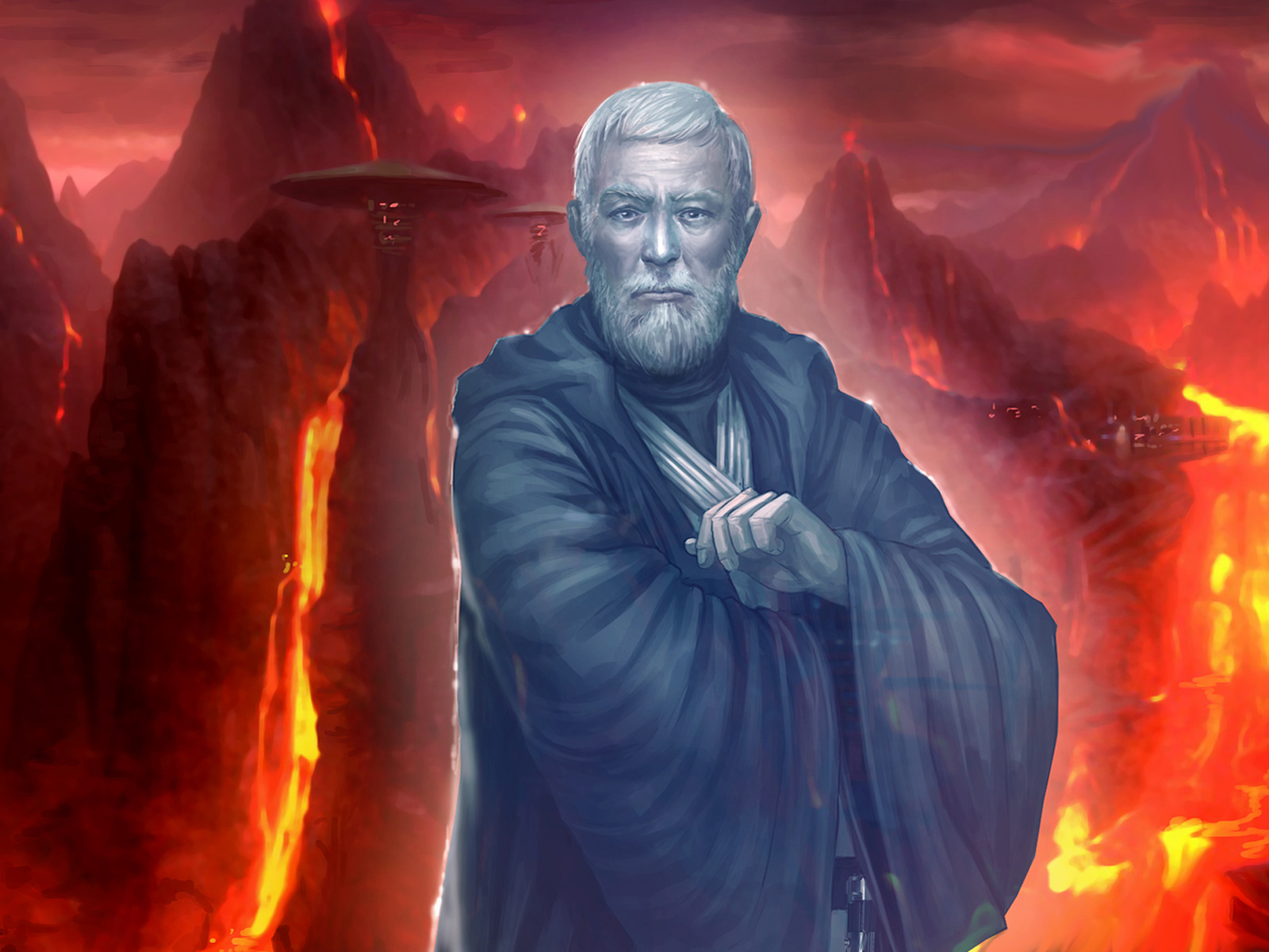 Obi-Wan Kenobi, as he appeared on Mustafar.