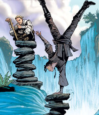 Obi-Wan Kenobi and Quinlan Vos on Ragoon VI during a training mission in 44 BBY.