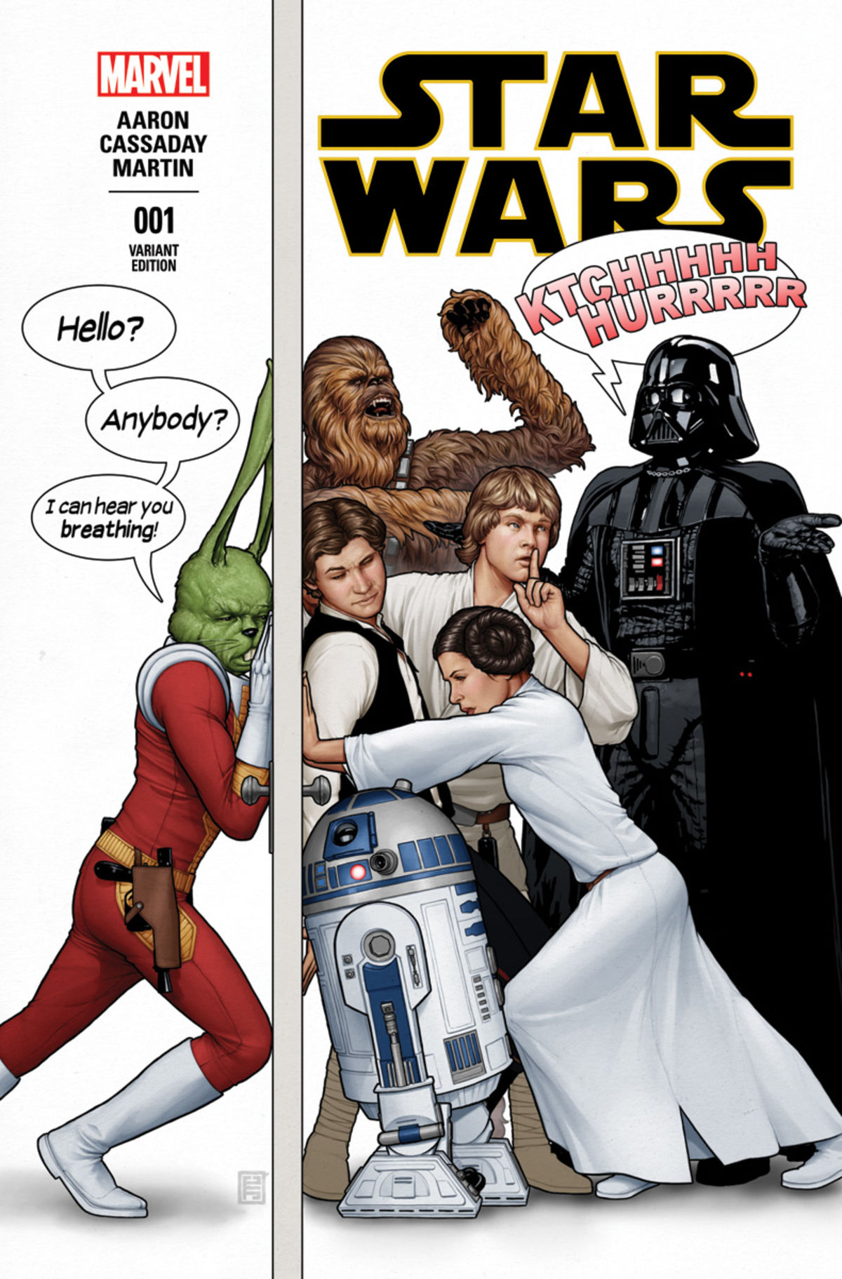 Jaxxon on a variant cover of Star Wars 1: Skywalker Strikes