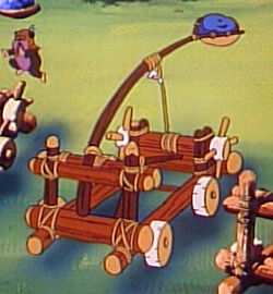 Ewok cartoon catapult