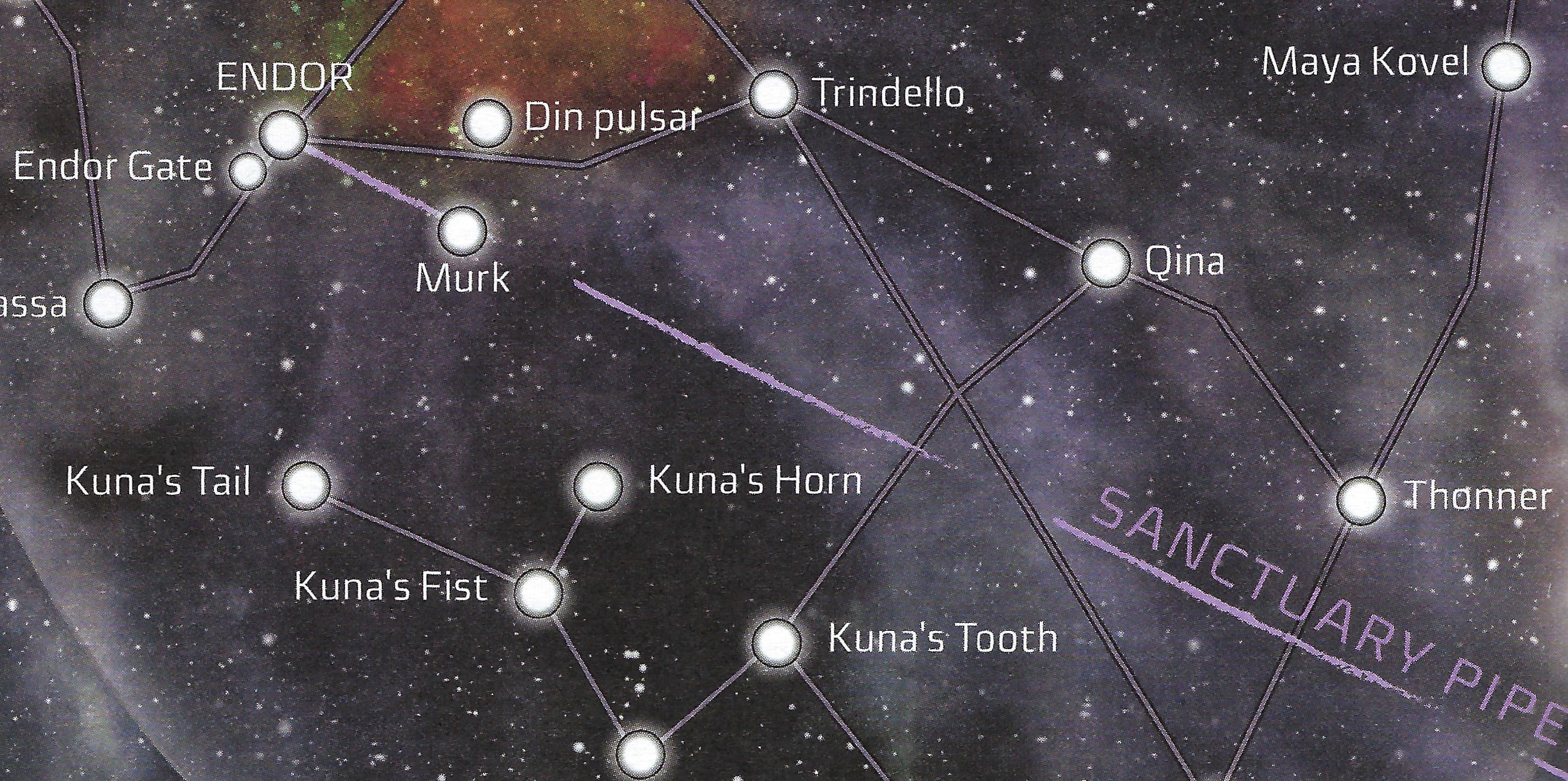 The Sanctuary Pipeline went to Endor in the Moddell sector.