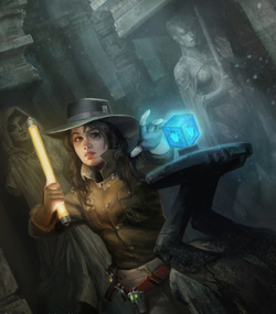 A female human archaeologist