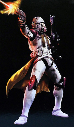 Unidentified clone trooper commander  (187th Legion) appearance in Common Appearance