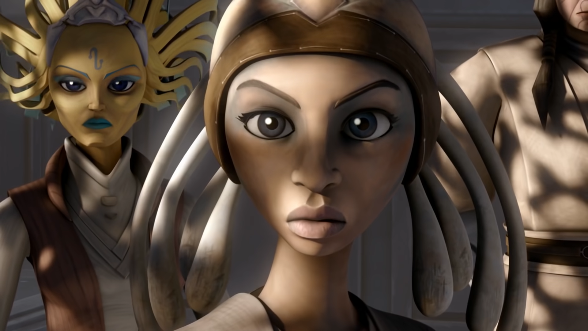 Adi Gallia, as she appeared in Yoda's vision of the Jedi Temple if the war never happened.