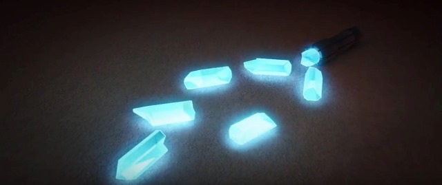 The broken kyber crystals from the Kyber Saber