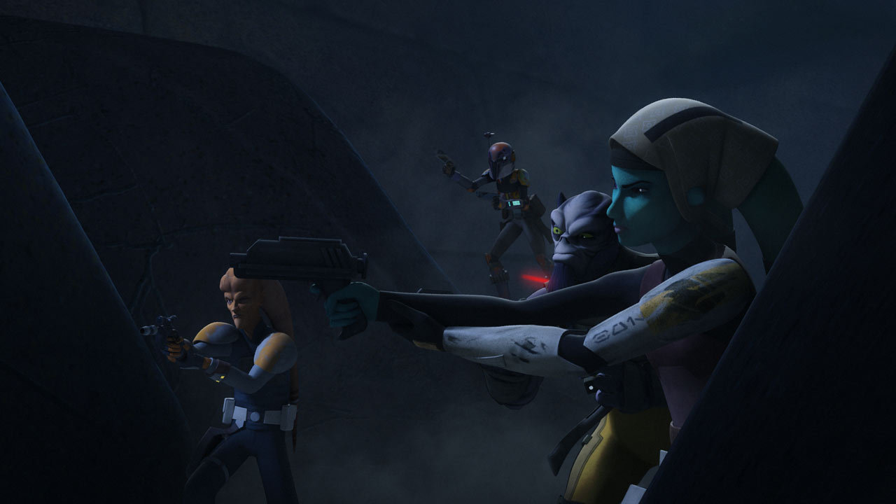 During a hostage situation Zeb fought alongside the Free Ryloth movement.