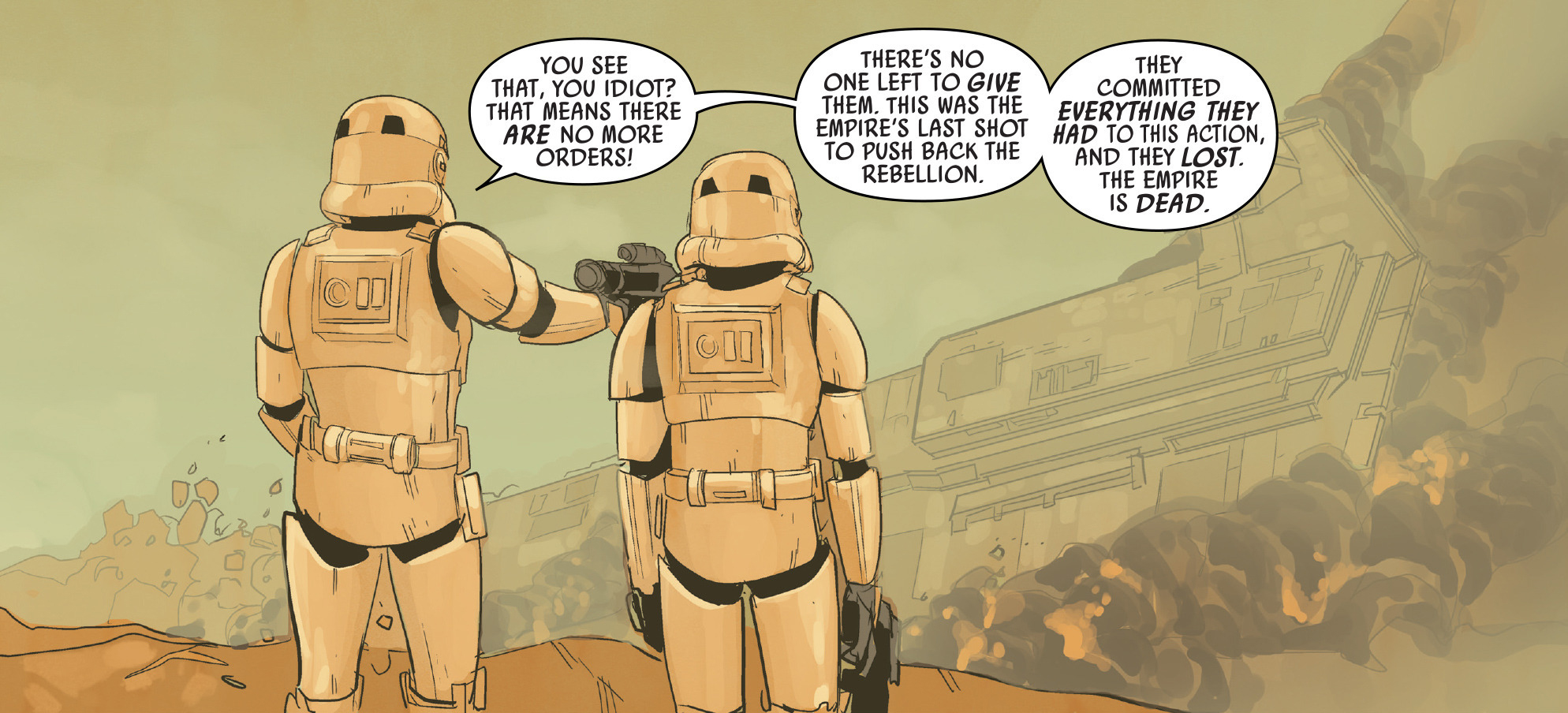 Corlac and Terex as stormtroopers.