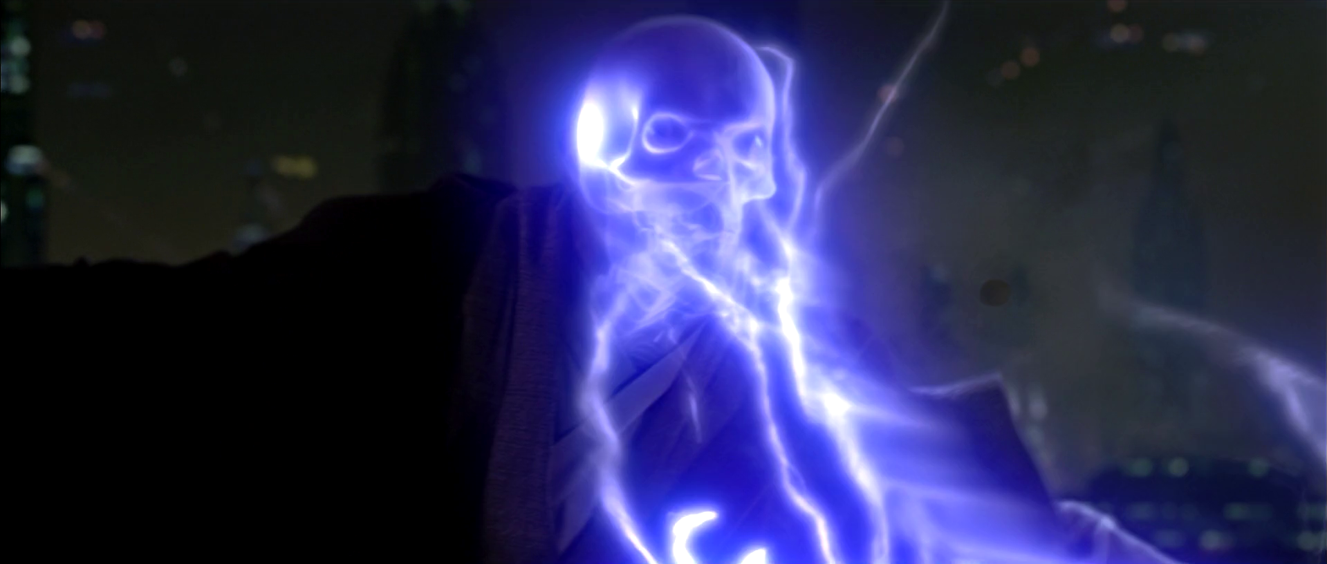 Windu was electrocuted by Darth Sidious before being defenestrated