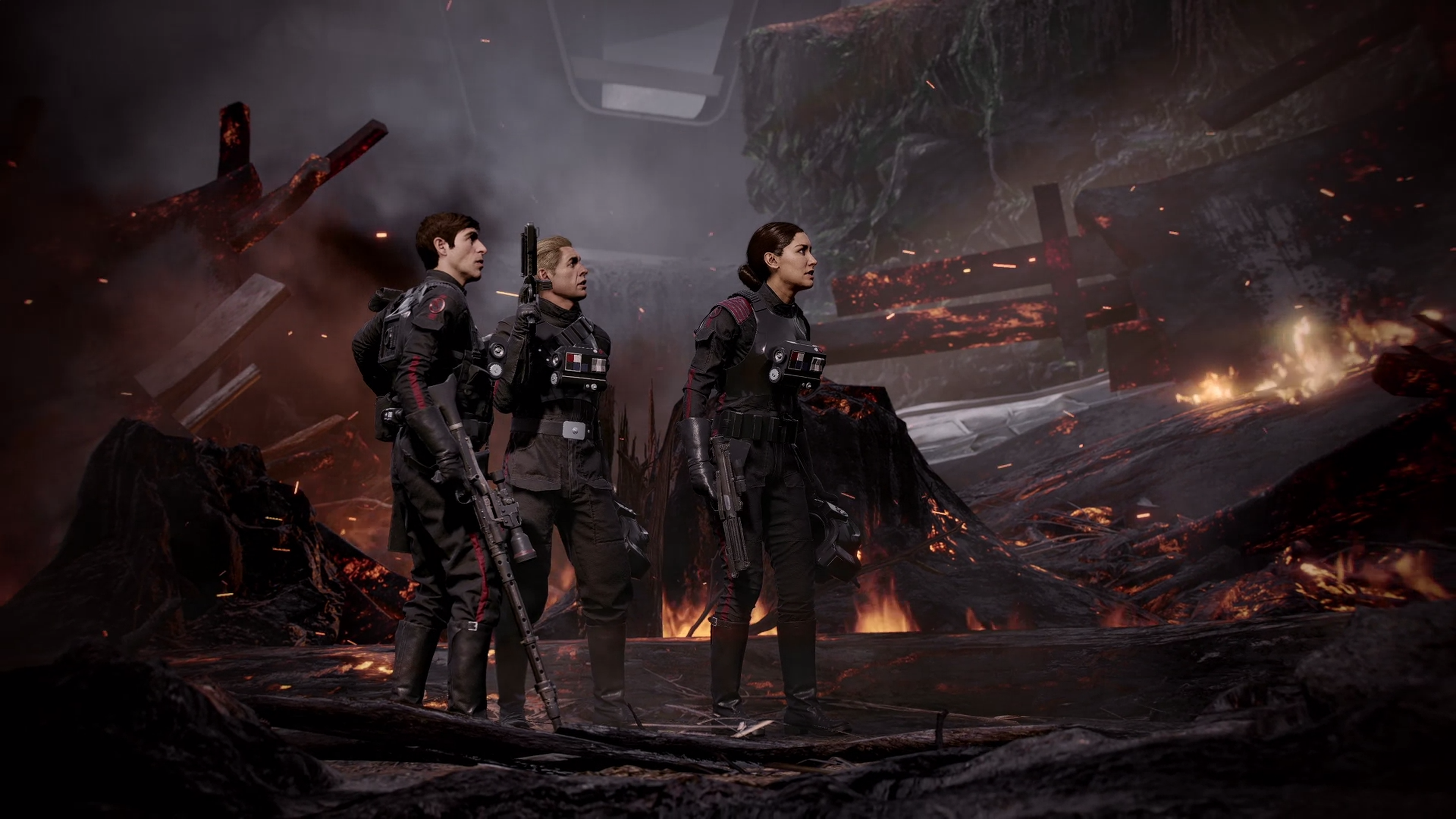 Hask and Inferno Squad witness the destruction of the second Death Star.