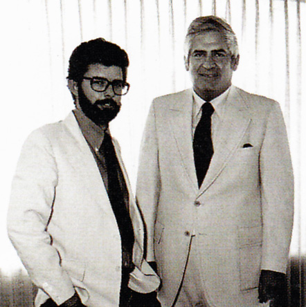 George Lucas and Bernie Loomis, circa 1978