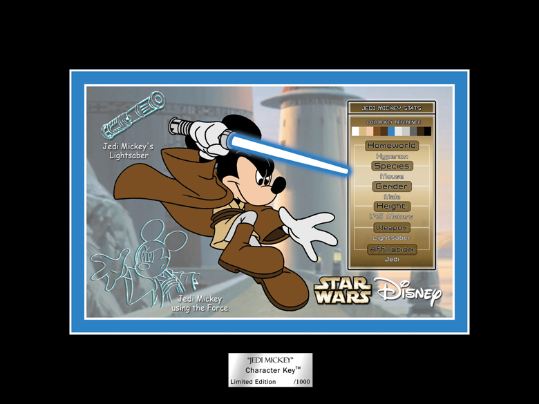 Jedi Mickey's Acme Character Key