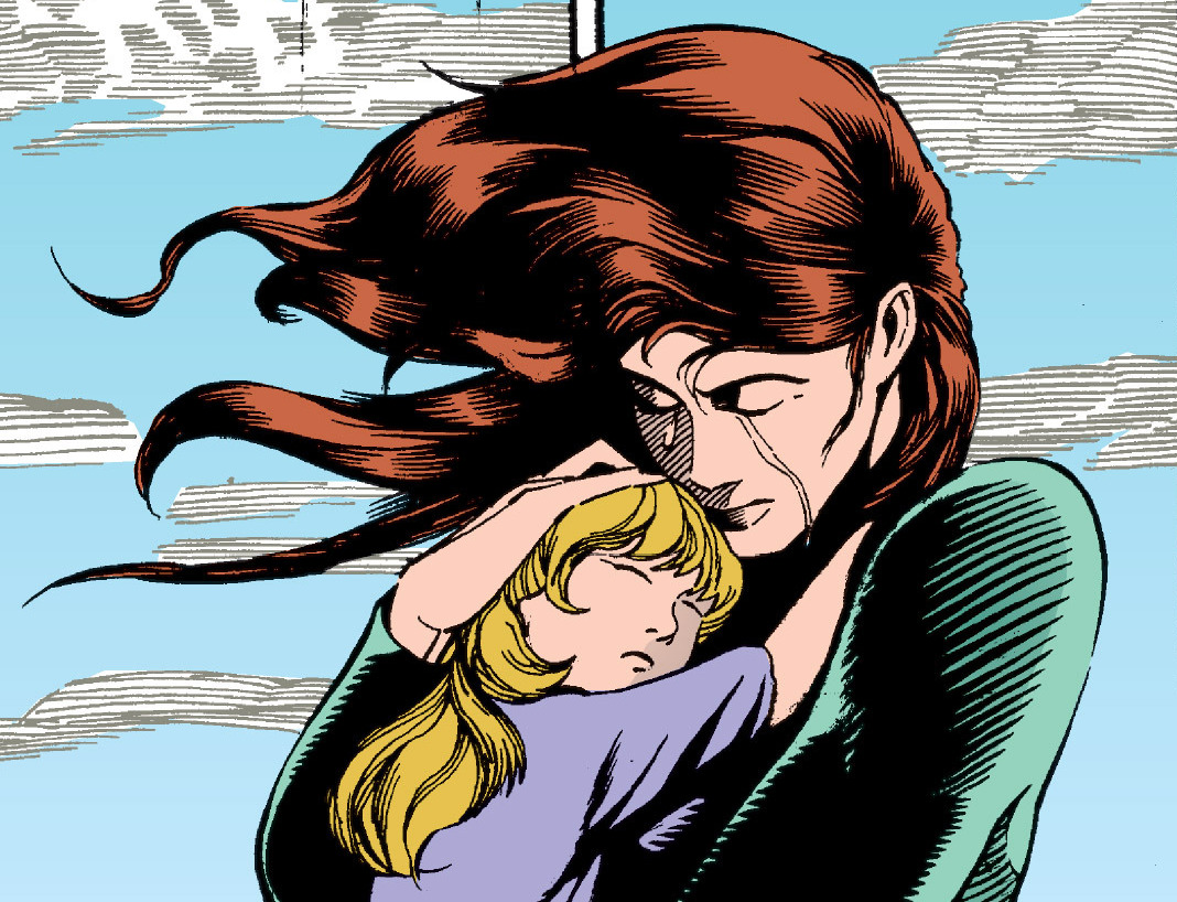 Vima Sunrider embraces her mother on Ossus.