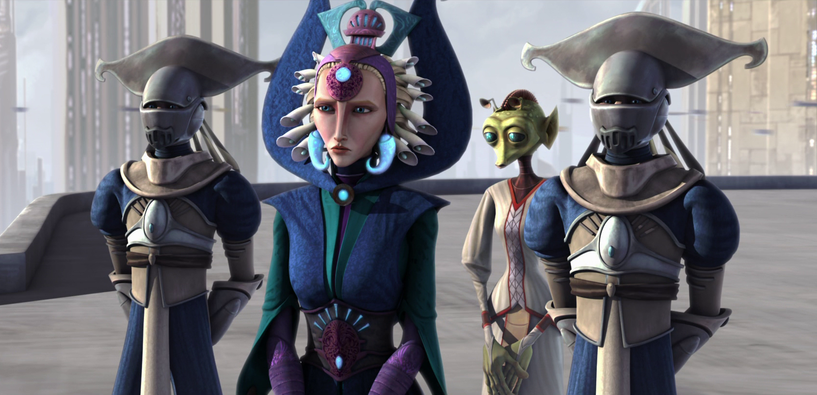 Satine Kryze, the Duchess of Mandalore during the Clone Wars