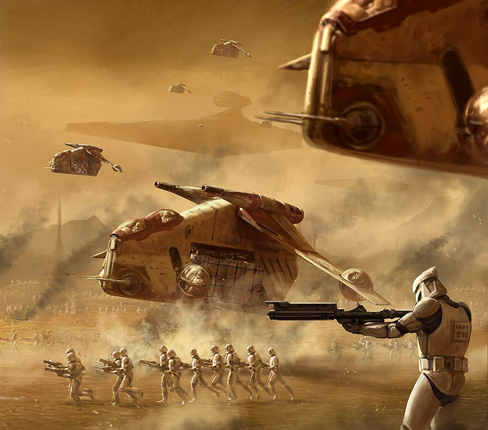 CT-1226 fought for the Galactic Republic on Geonosis.