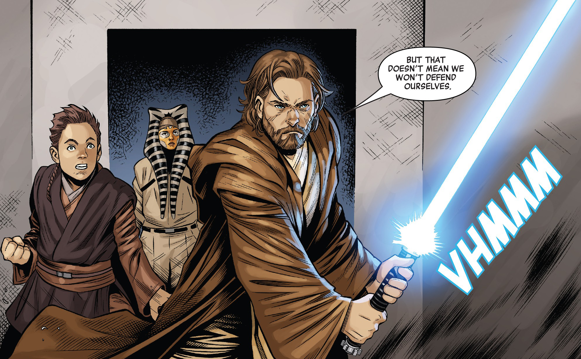 Skywalker and Kenobi both felt that they had been forced to become Master and apprentice as a result of Jinn's death.