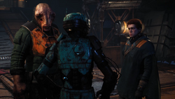 Kestis hid his Jedi past by working as a rigger for the Scrapper Guild on Bracca.