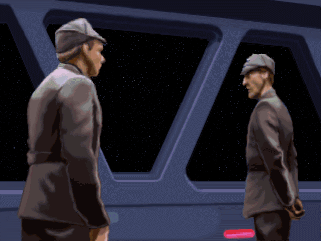 Captain Lennox (right) in Star Wars: X-Wing