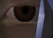 Sypknee's natural eye appearance.