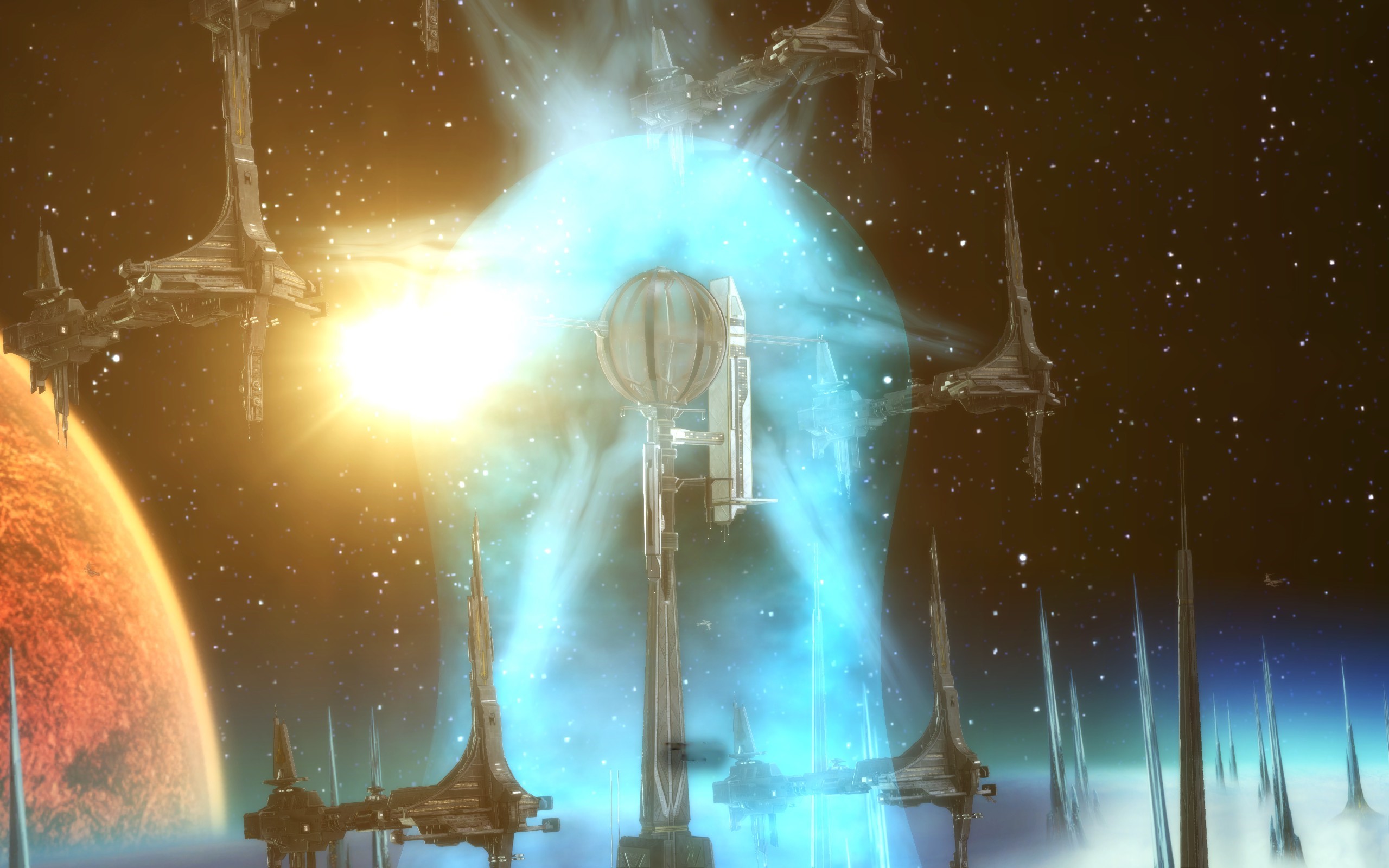 Eternal Fleet blockades the Spire.