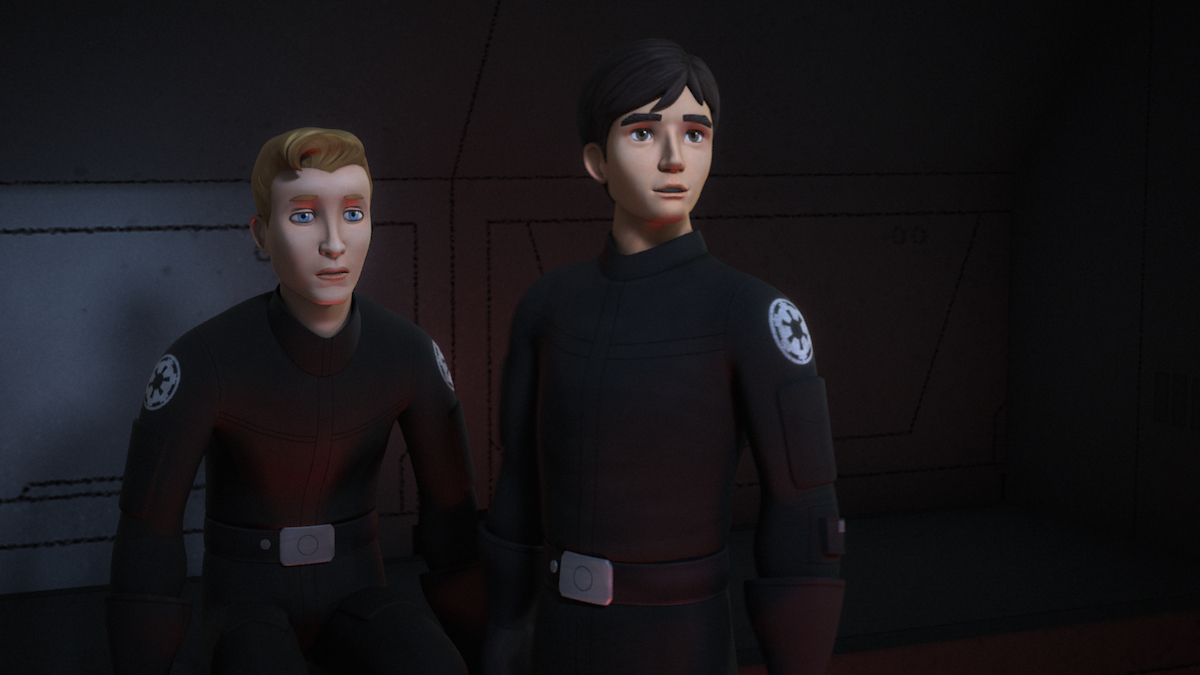 Derek Klivian and Wedge Antilles imprisoned in Skystrike Academy