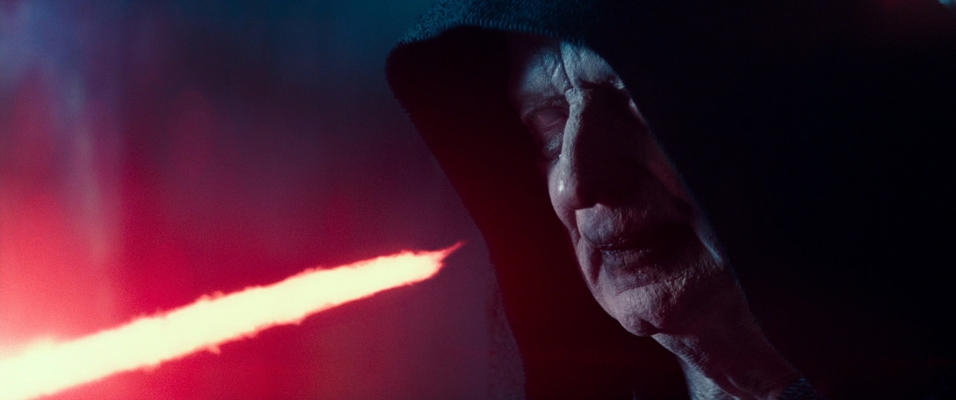 Kylo Ren confronting the Emperor.