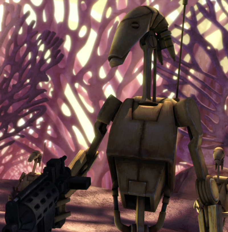 A B1-series battle droid, I guess you could say I know a thing or two about them