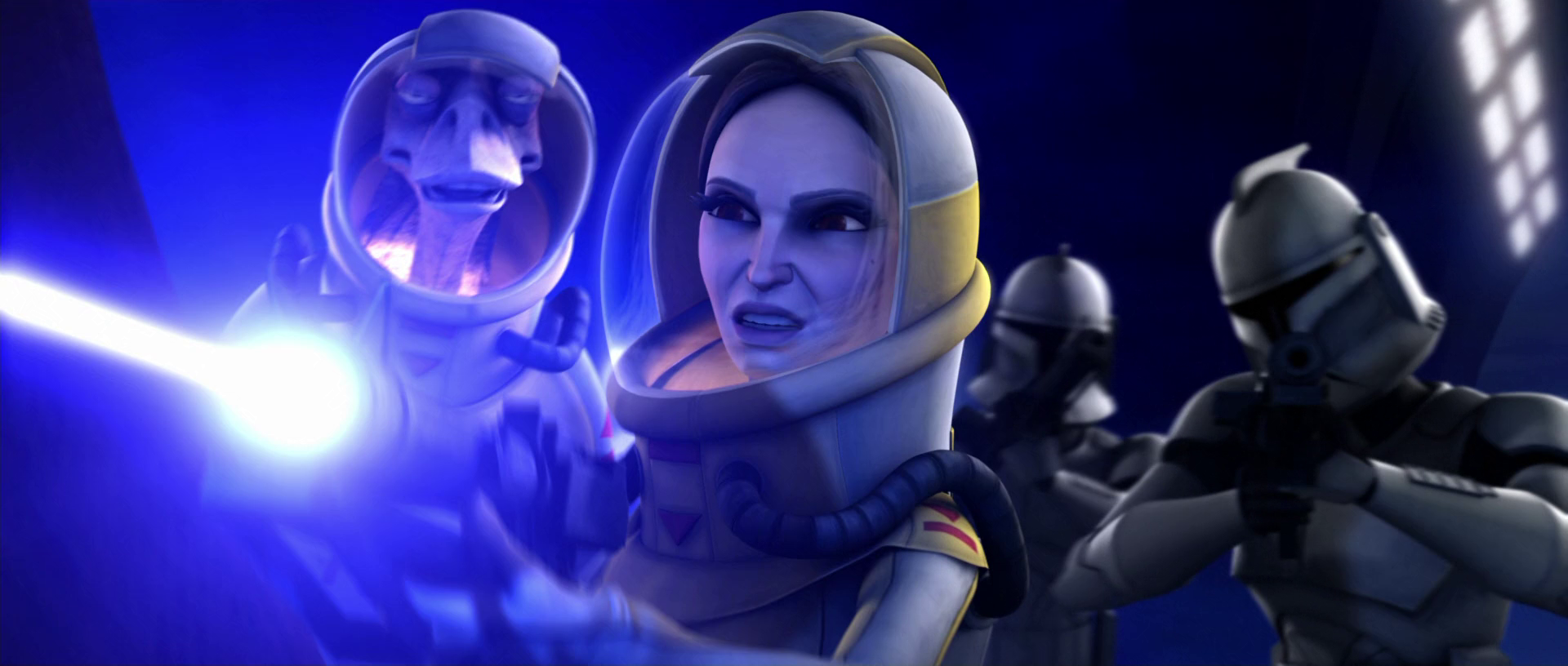 The Blue Shadow Virus Is Unleashed, Padme Gets Infected - Comic Vine