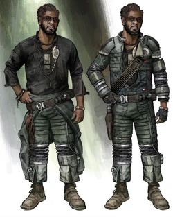 Concept art by Michael Wilkinson[103]