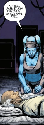 The Twi'leki of Jedi Knights 6 is based on a fan dictionary.