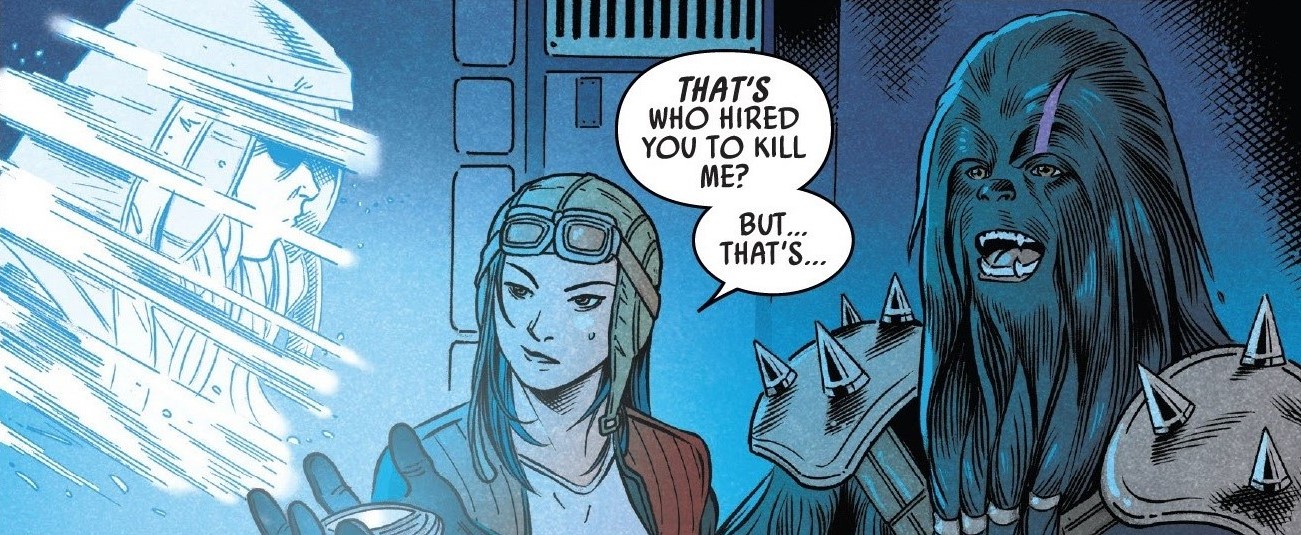 Krrsantan was hired by Voor to hunt Aphra