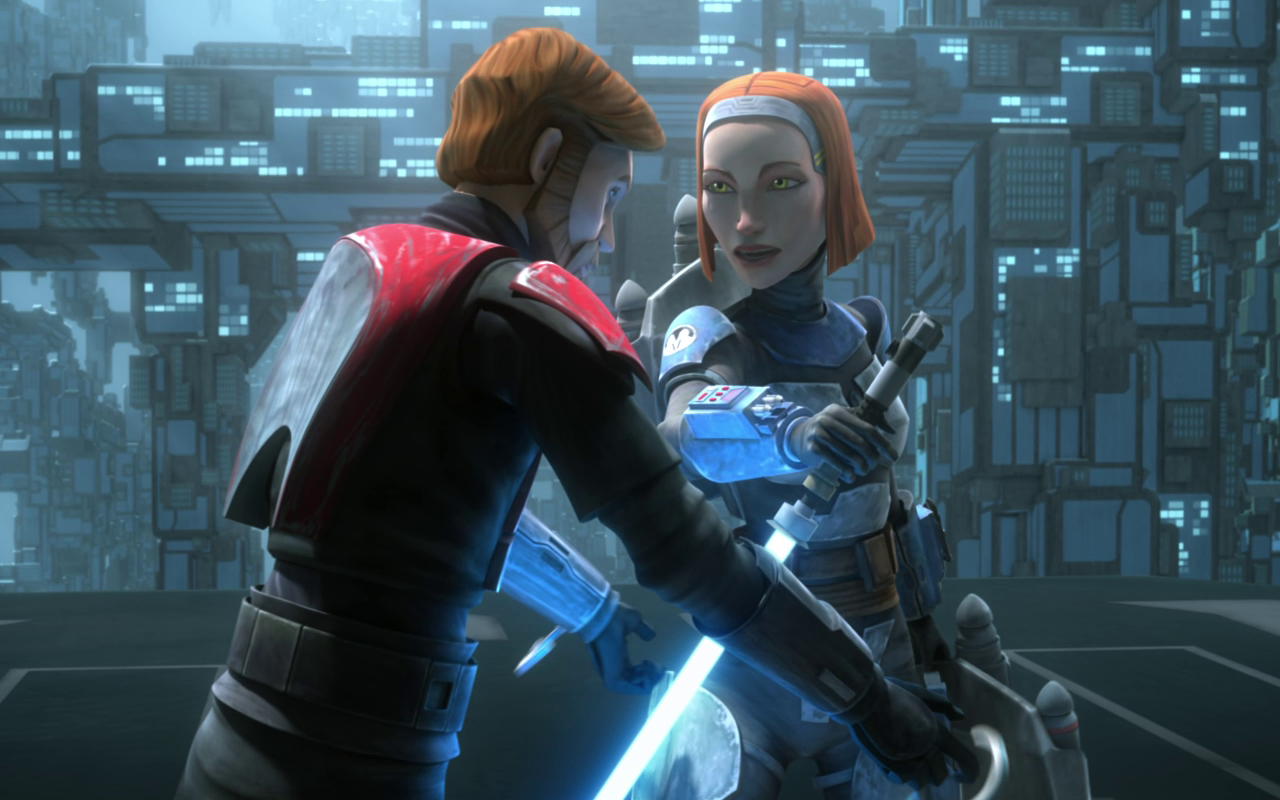 Kenobi freed by Bo-Katan.