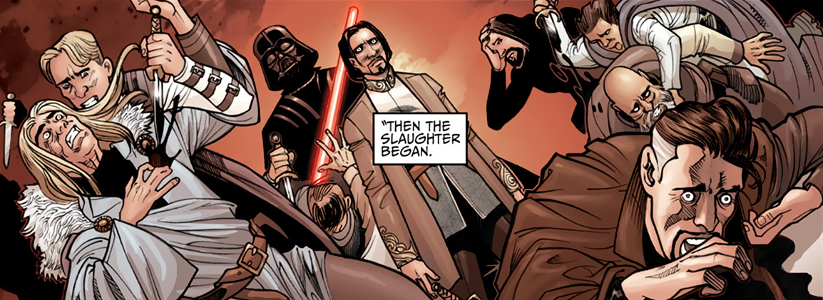 Dooku witnessed the cleansing of Serenno ordered by Darth Vader.