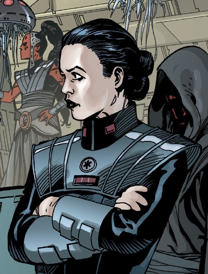 Calixte, in Darth Maladi's laboratory during the interrogation of Hosk Trey'lis.