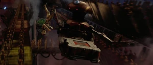 An SRT droid attempting to shake off .