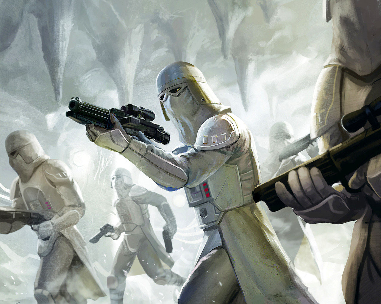 Snowtroopers storm Echo Base on Hoth