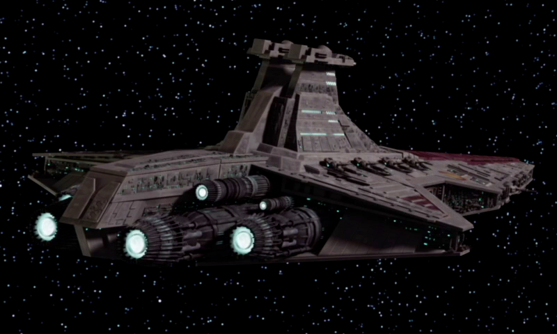 The Venator-class Star Destroyer featured ion thrust engines.