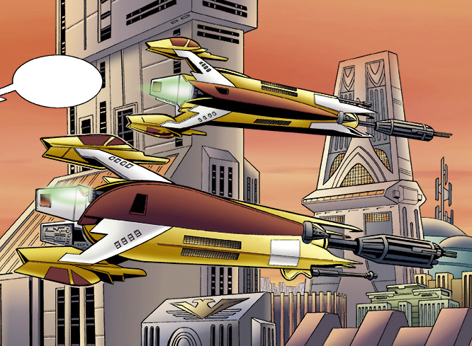 D'Astan starfighter appearance in Common Appearance