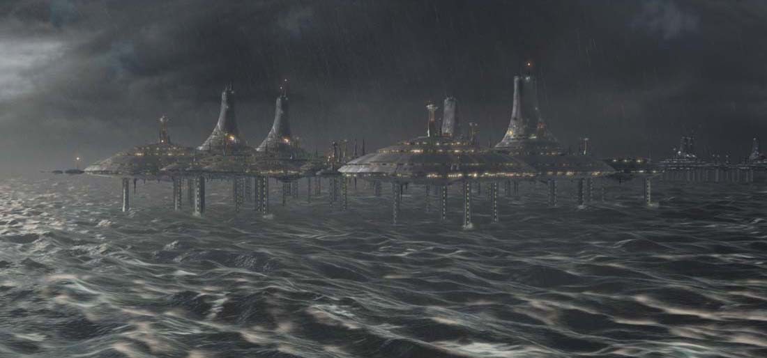 The Kaminoan capital of Tipoca City stood on the ocean-covered surface of the planet Kamino.