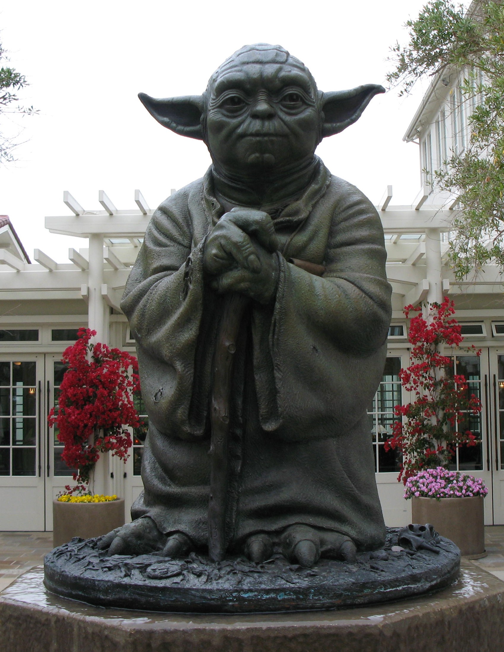 Statue of Yoda by Lawrence Noble.