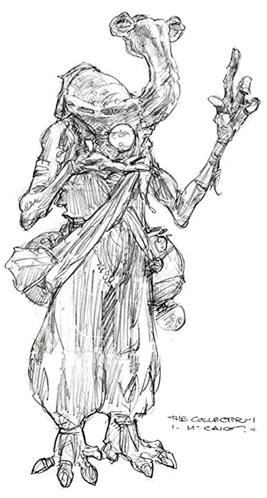 Early concept sketch by Iain McCaig