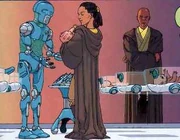 Depa předává nové dítě.