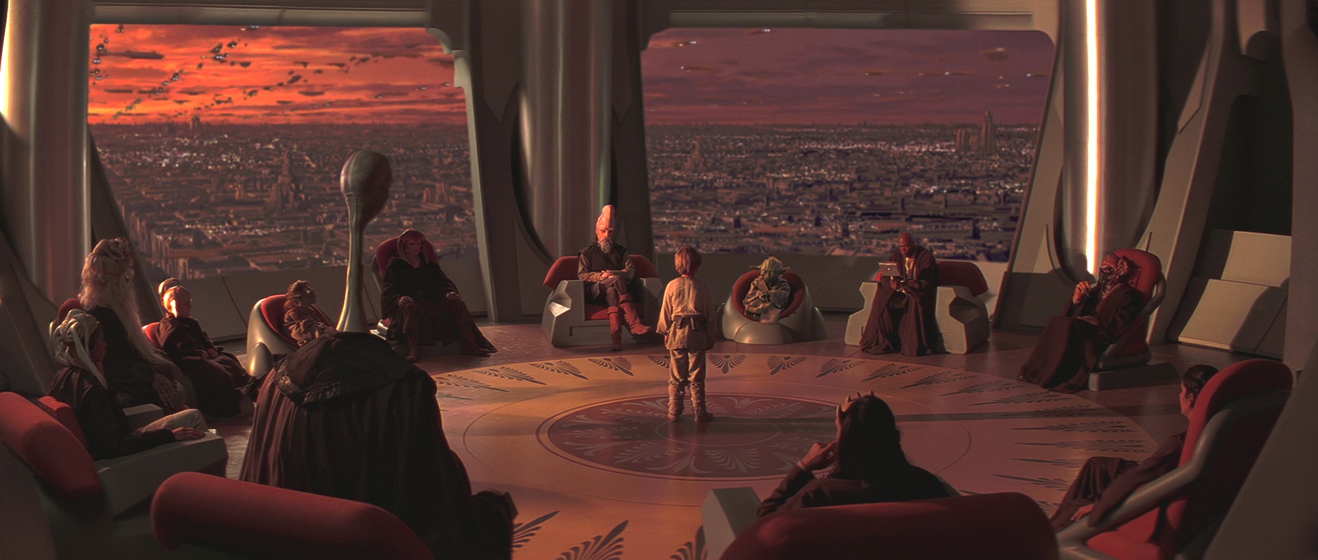 Piell and the Jedi Council assess Anakin Skywalker.