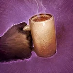 A mug of , a variation made with  