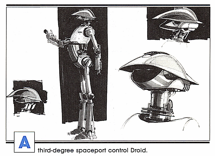 An early concept for the original trilogy, which ultimately became the tactical droid.