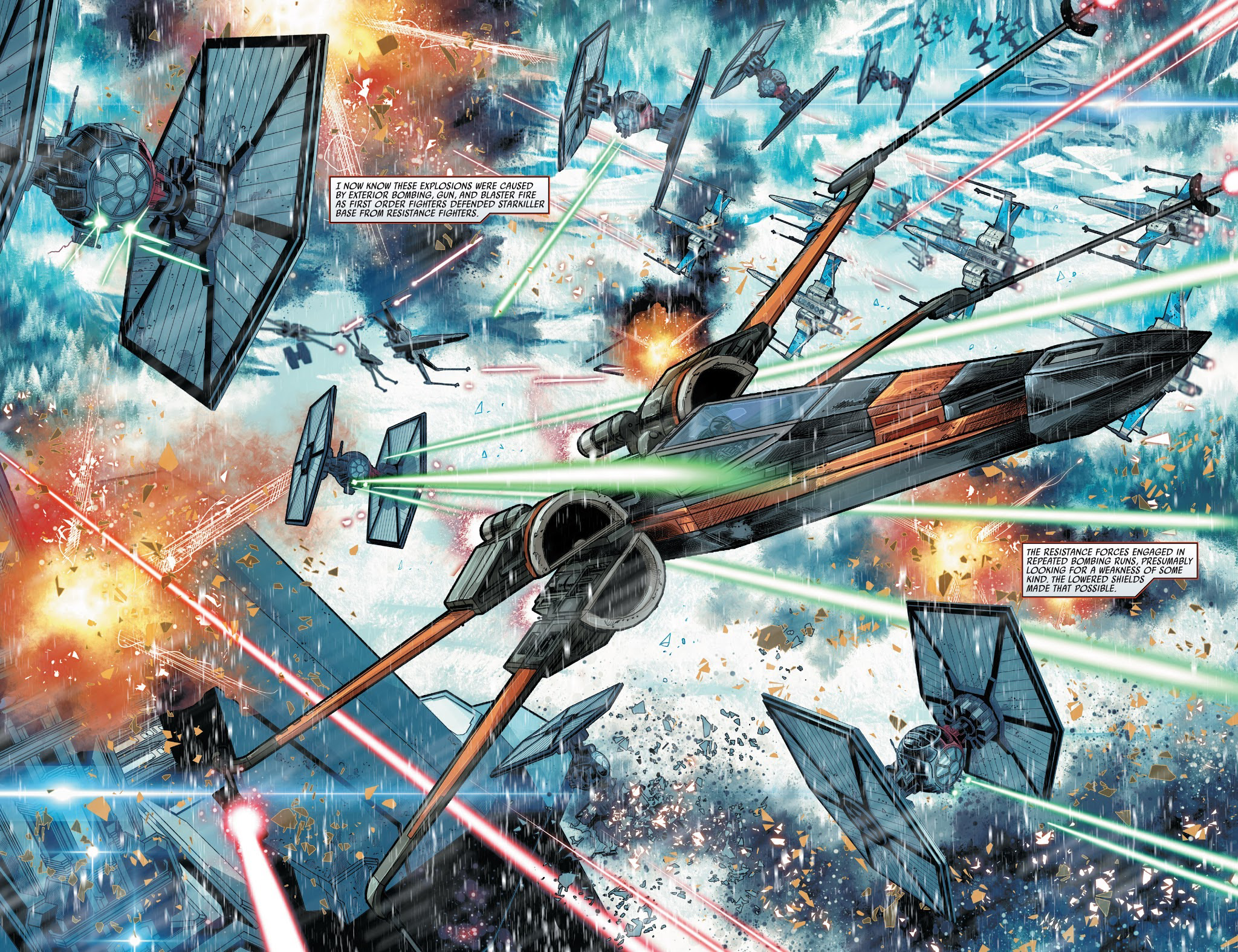 The Resistance launched an attack against Starkiller Base, leading to the weapon's destruction.