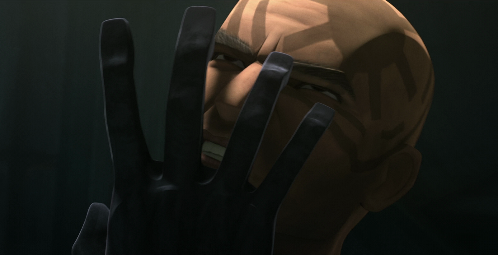 Maul uses a mind probe on a captured Jesse.