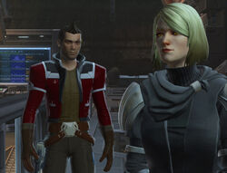 Lana and Theron celebrate the fall of Valkorion.
